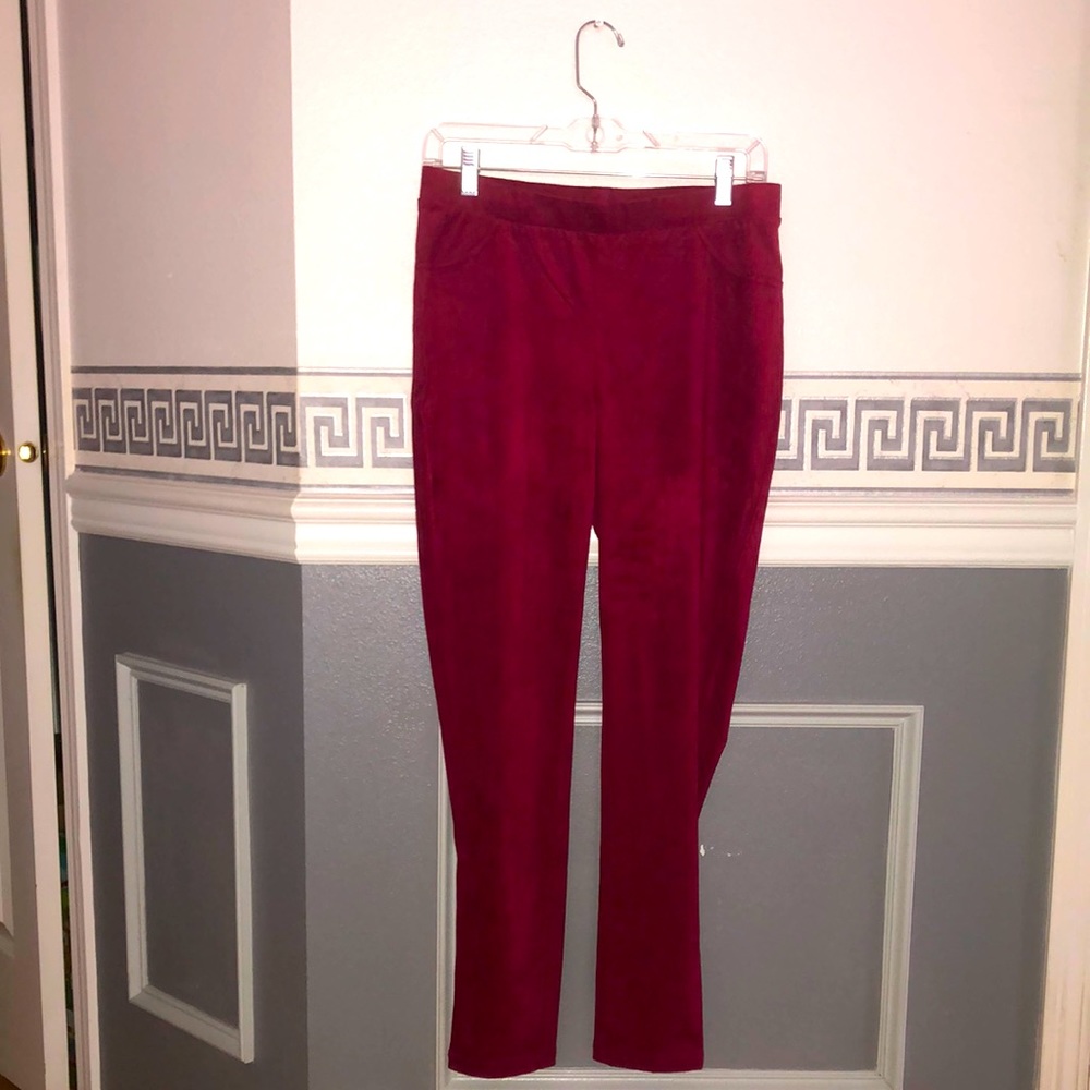 Vegan suede leggings size M by Midnight Velvet